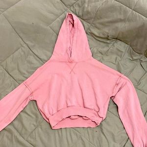 Aéropostale pink cropped sweater size small
